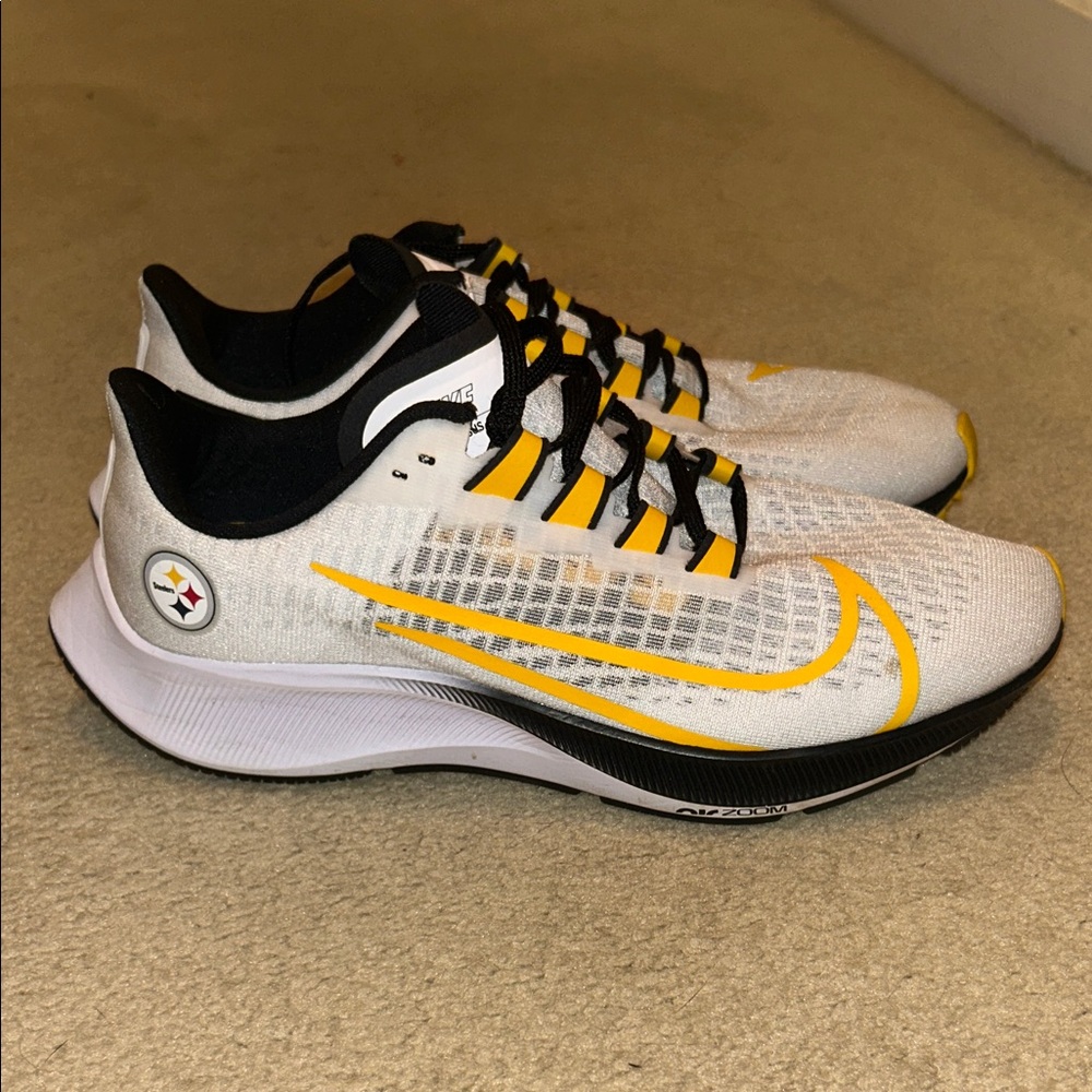 Pittsburgh Steelers Nike Unisex Air Zoom Pegasus 37 Running Shoes - Picture 2 of 14